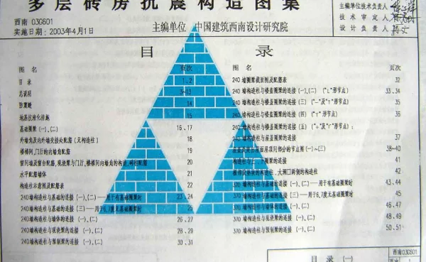 西南03G601(多层砖房抗震构造图集)