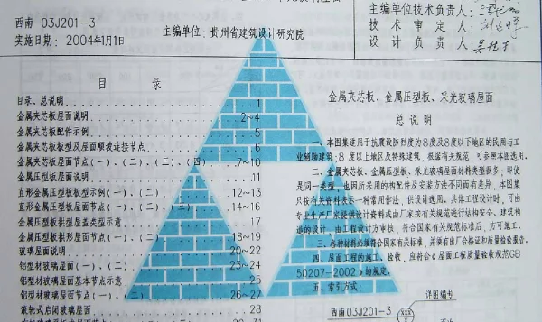 西南03J201-3(金属夹芯板、金属压型板、采光玻璃屋面)
