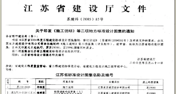 苏J01-2005 05系列江苏省建设工程标准设计图集