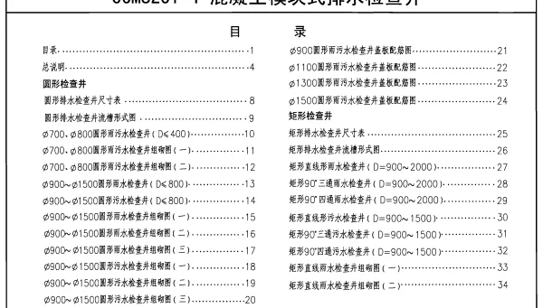06MS201-4混凝土模块式排水检查井
