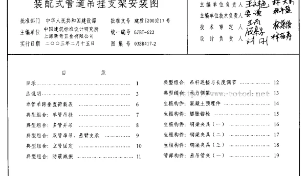 03SR417-2装配式管道吊挂支架安装图