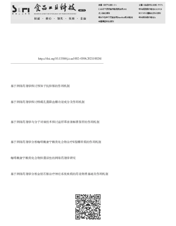 基于网络药理学研究化橘红-蛹虫草复方止咳活性及作用机制