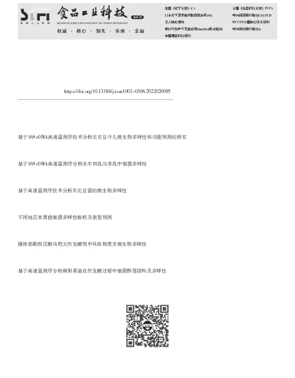 红腌菜发酵过程中细菌多样性动态分析