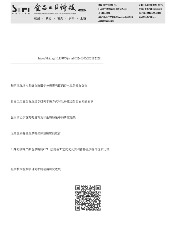 基于蛋白质组学分析尿嘧啶对出芽短梗霉产普鲁兰多糖的影响