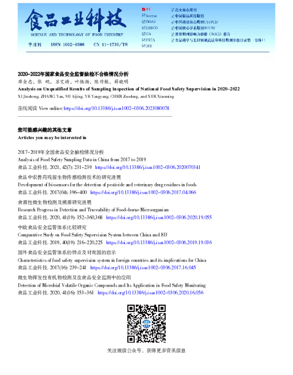 2020~2022年国家食品安全监督抽检不合格情况分析 2020~2022年国家食品安全监督抽检不合格情况分析