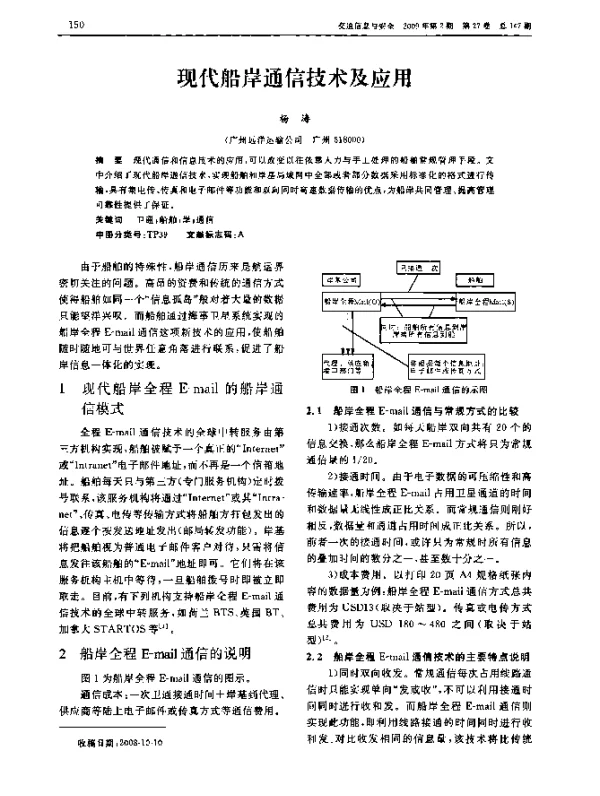 现代船岸通信技术及应用