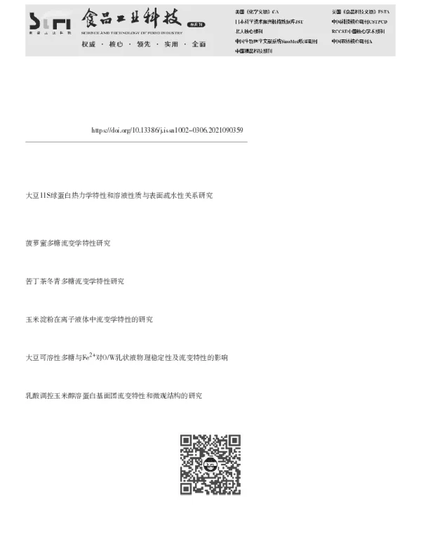 椴树蜂蜜多糖和多花种蜂蜜多糖加工特性的比较