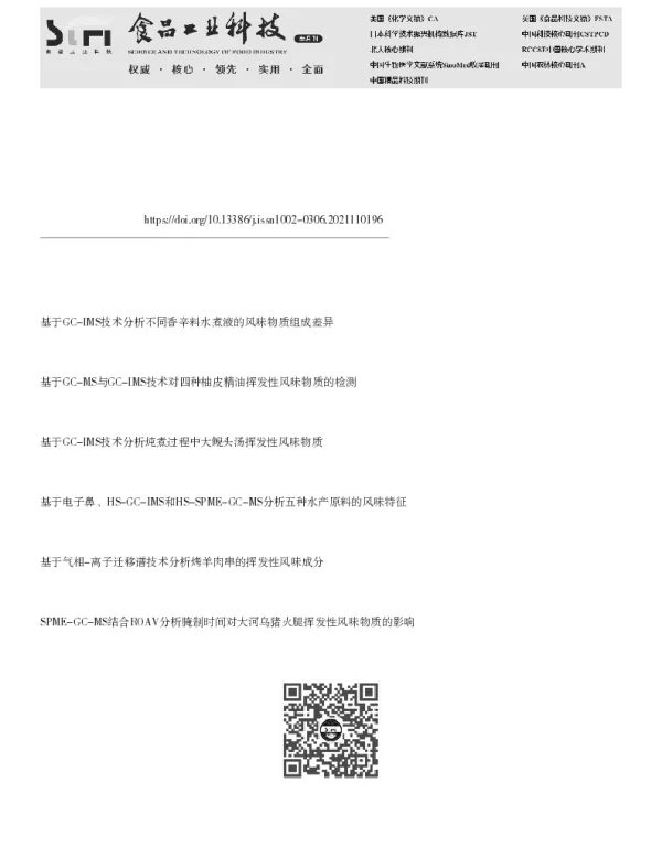 基于GC-IMS和SPME-GC-MS分析柠檬汁对太平洋牡蛎（Crassostrea gigas）酶解液风味的改善作用