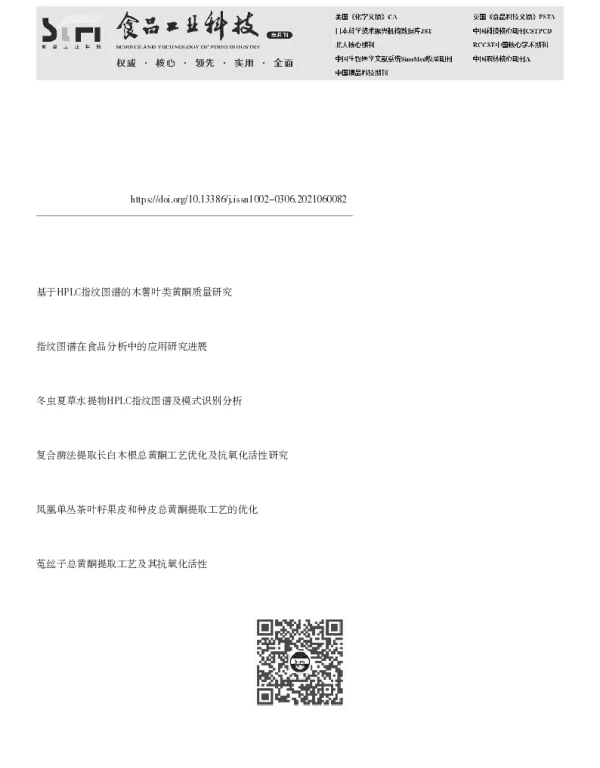 响应面法优化三叶青总黄酮提取工艺及不同产地三叶青的质量评价