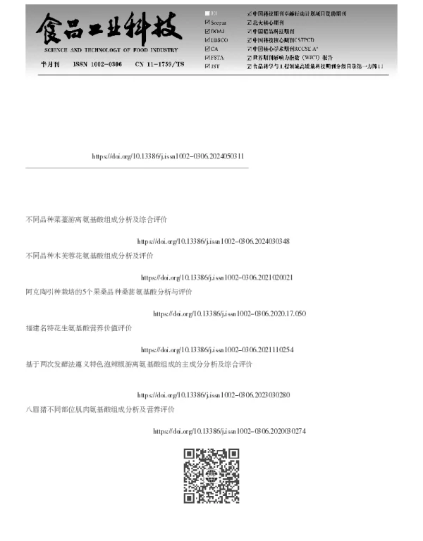 薏苡秸秆基质对灰树花氨基酸组成及营养价值的影响