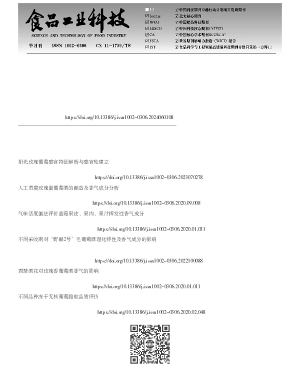 不同葡萄品种渗透蒸发膜烈酒香气特征及膜分离富集规律分析