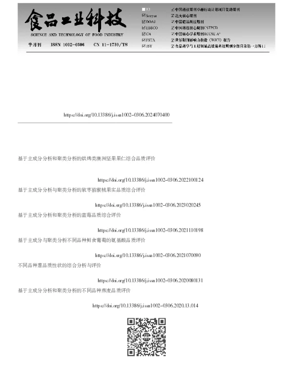 超高效液相色谱-质谱联用分析不同山楂品种果实有机酸及维生素组分和含量