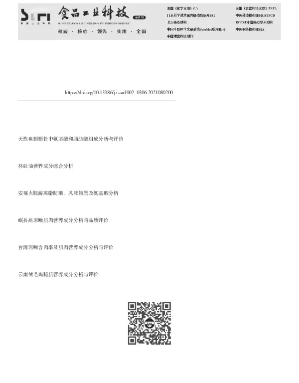 六种禽蛋中脂肪酸、氨基酸及胆固醇的营养成分分析