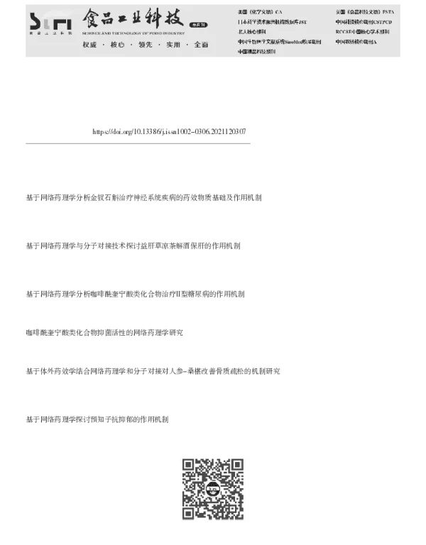 碳量子点酒对幽门螺旋杆菌药效学研究及作用机制预测