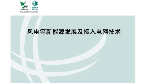 风电等新能源发展及接入电网技术