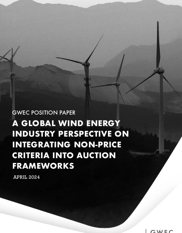 全球风能大会-将非价格标准纳入拍卖框架的全球风能行业视角（英）