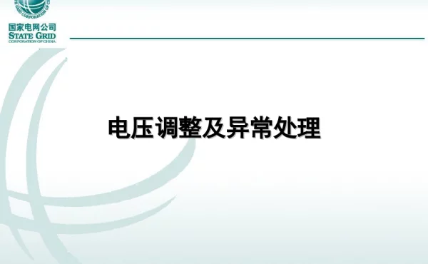 电压调整及异常处理
