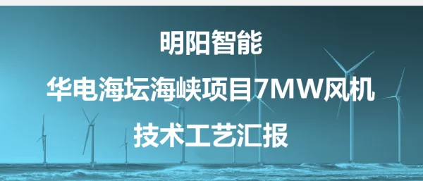 华电海坛海峡项目7MW风机技术工艺汇报