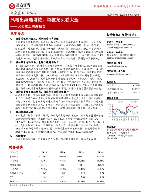 深度报告-20250312-大金重工-002487.SZ-大金重工深度报告_风电出海选塔桩_塔桩龙头看大金_32页_1mb