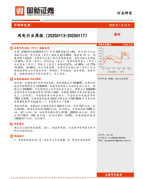 20250121-风电行业周报_11页_990kb