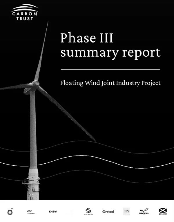漂浮式海上风电产业联合项目—第三阶段报告（英文版）--碳信托