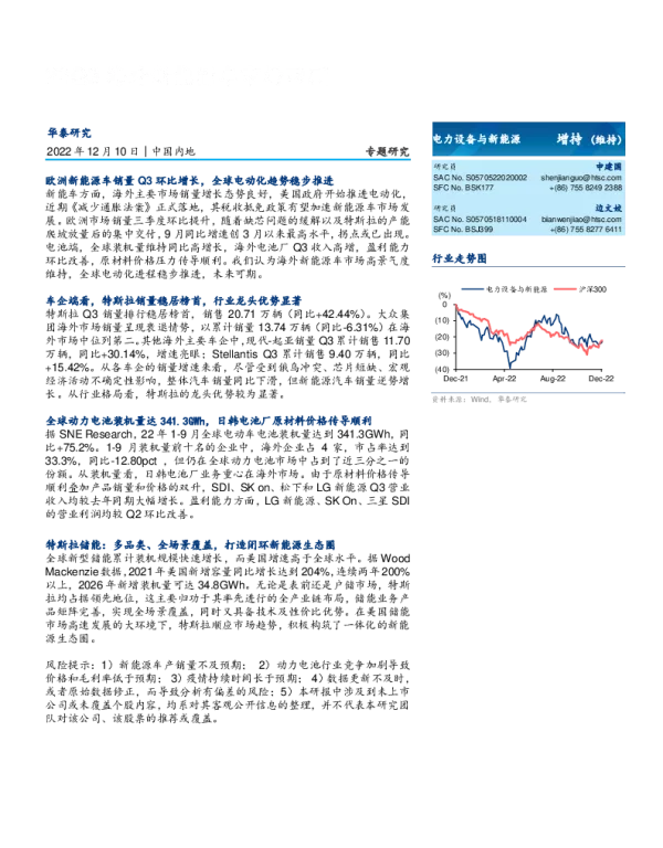 2023-01-新能源专题研究：22Q3海外新能源车市场回顾-华泰证券