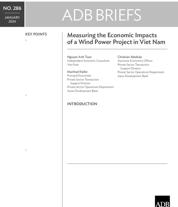 亚开行-衡量越南风电项目的经济影响（英）-2024.1-9页_875kb