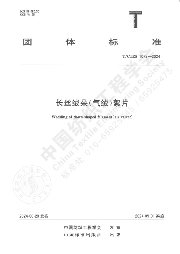 T_CTES 1072—2024_长丝绒朵（气绒）絮片