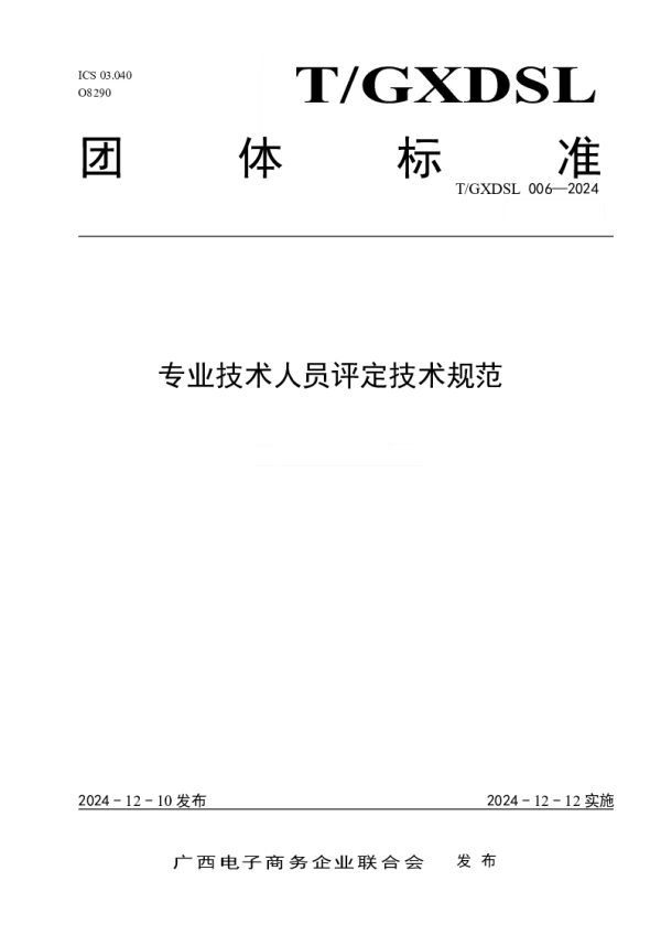 T_GXDSL 006—2024_专业技术人员评定技术规范