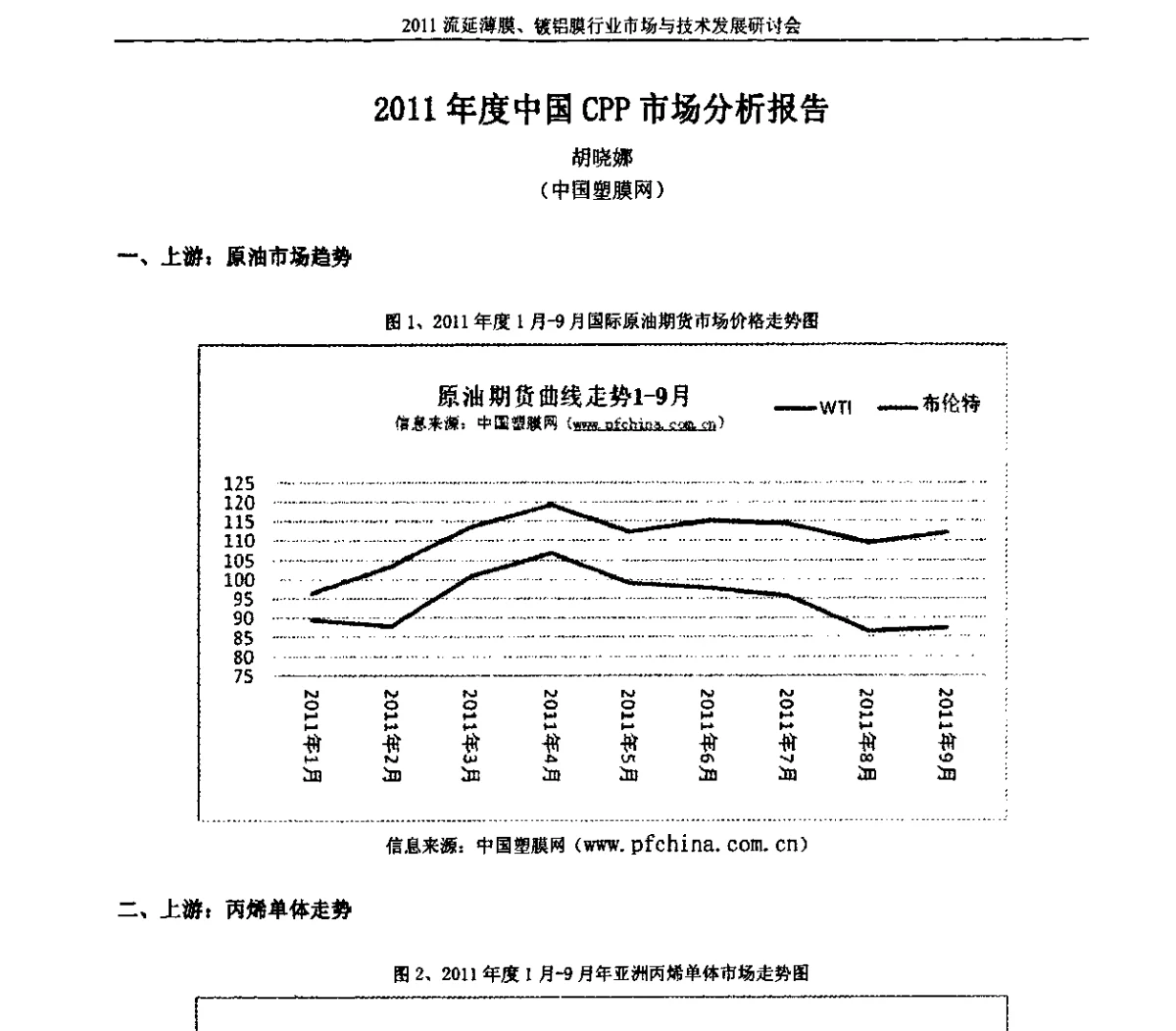 2011年度中国CPP市场分析报告 - 2011流延薄膜、镀铝膜行业市场与技术发展研讨会