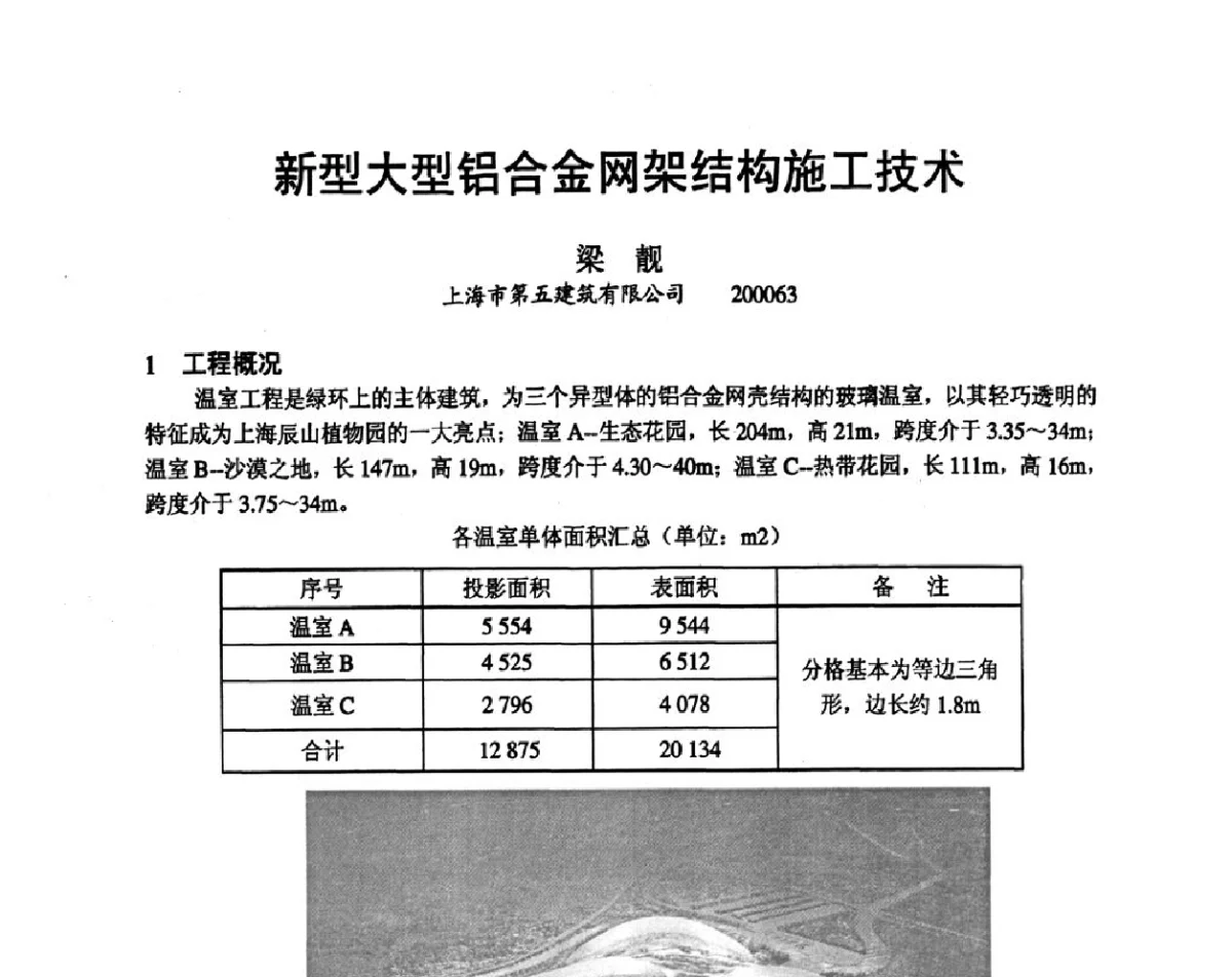 新型大型铝合金网架结构施工技术 - 第十九届华东六省一市建筑施工技术交流会