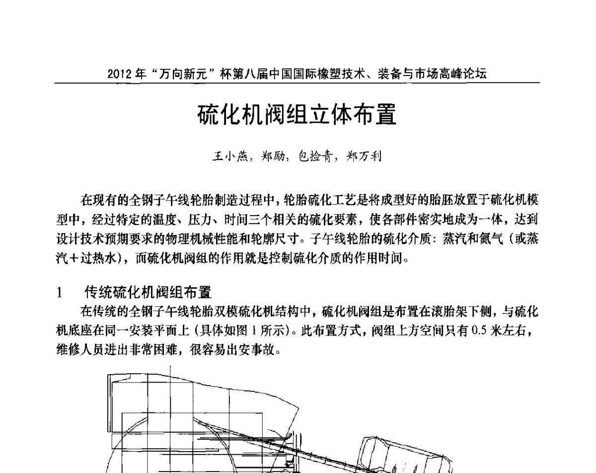 硫化机阀组立体布置 - 2012年“万向新元”杯第八届中国国际橡塑技术、装备与市场高峰论坛