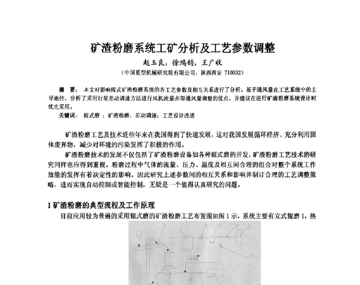 矿渣粉磨系统工矿分析及工艺参数调整 - 第4届重型基础件行业技术交流研讨会