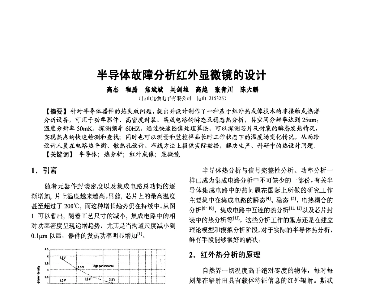 半导体故障分析红外显微镜的设计 - 第十二届全国敏感元件与传感器学术会议