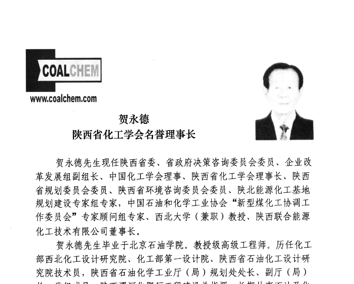 煤低温热解技术开发及工程化进展 - 2012中国国际煤化工发展论坛