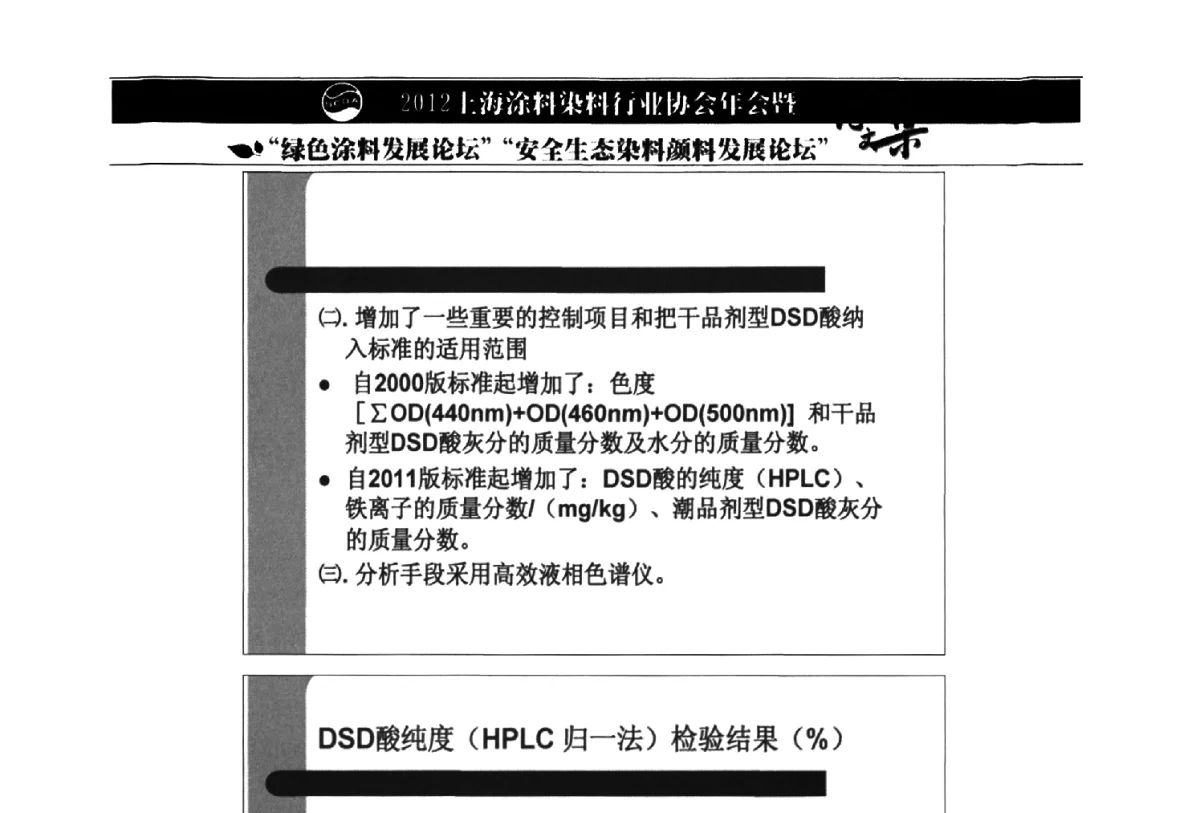《工业转型升级规划》与我国染料工业的发展有感 - 2012上海涂料染料行业协会年会暨绿色涂料发展论坛、安全生态染料颜料发展论坛