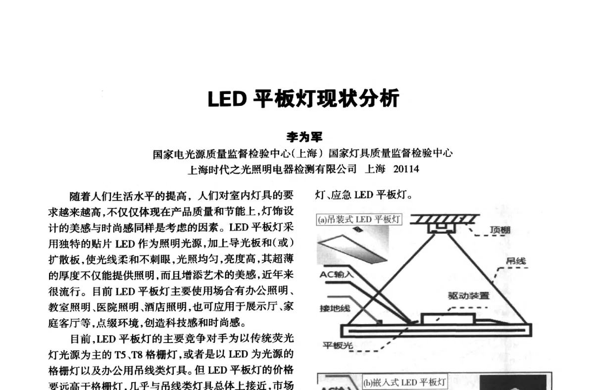 LED平板灯现状分析 - 中国长三角照明科技论坛(2012·杭州)