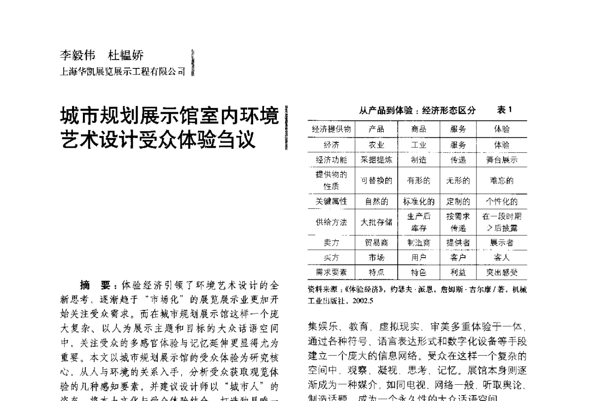 城市规划展示馆室内环境艺术设计受众体验刍议 - 第五届全国环境艺术设计大展暨论坛