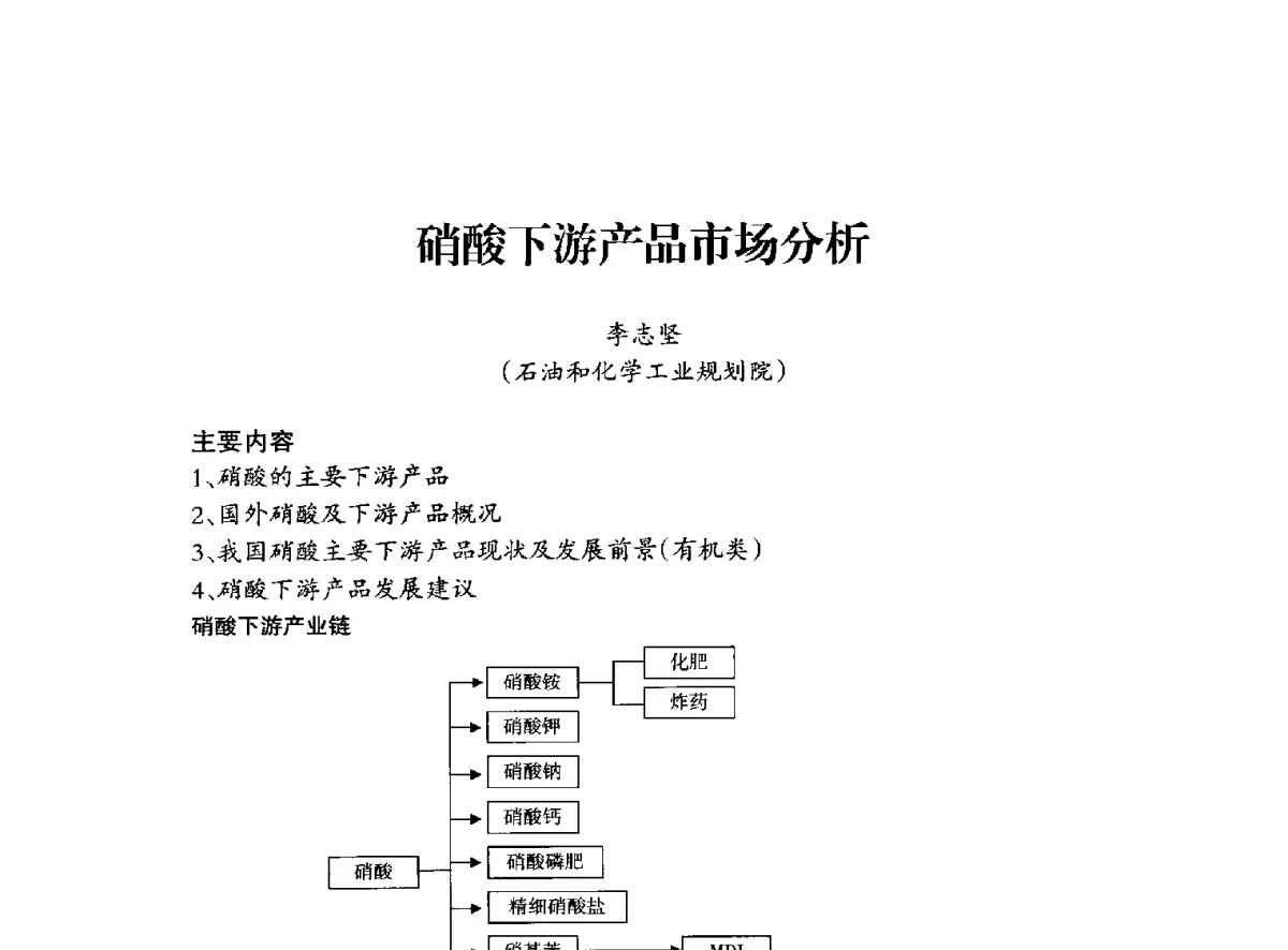 硝酸下游产品市场分析 - 全国化工合成氨设计技术中心站2012年技术交流会