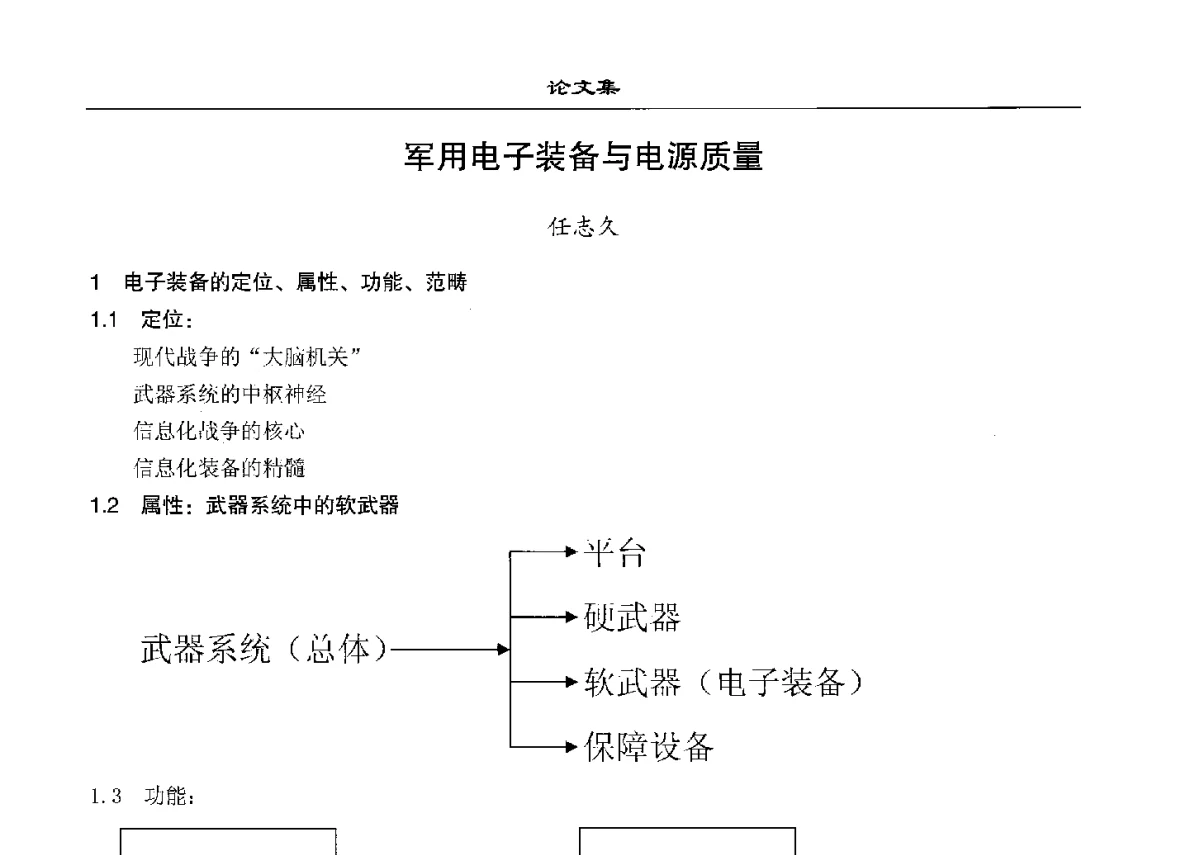 军用电子装备与电源质量 - 2012中国(西安)电源配套产品技术创新论坛