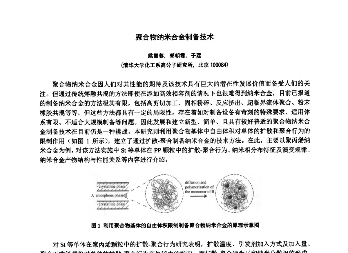 聚合物纳米合金制备技术 - 第七届中国塑料工业高新技术及产业化研讨会暨2012中国塑协塑料技术协作委员会年会·技术交流会