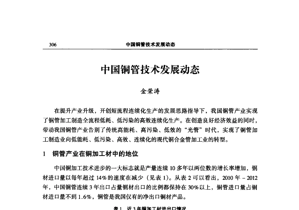 中国铜管技术发展动态 - 2013中国有色金属加工行业技术进步产业升级大会