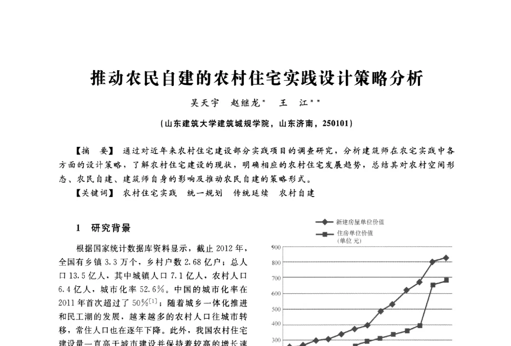 推动农民自建的农村住宅实践设计策略分析 - 2014中国建筑学会年会