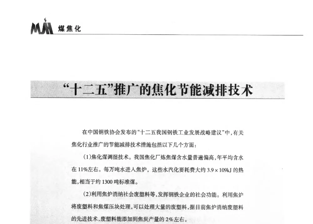 十二五推广的焦化节能减排技术 - 2013年煤焦产业链市场供需研讨会暨全国半焦(兰炭)技术交流会