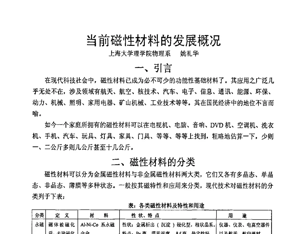 当前磁性材料的发展概况 - 中国磁性材料行业与市场发展论坛暨磁性材料与器件行业协会六届一次会员大会