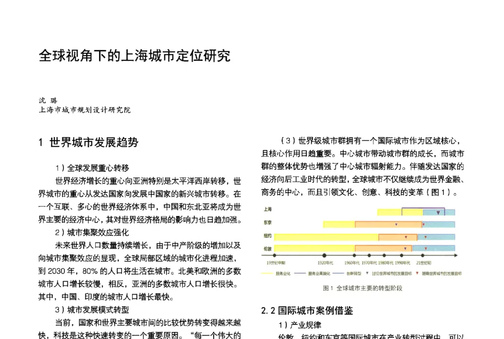 全球视角下的上海城市定位研究 - 第3届金经昌中国青年规划师创新论坛