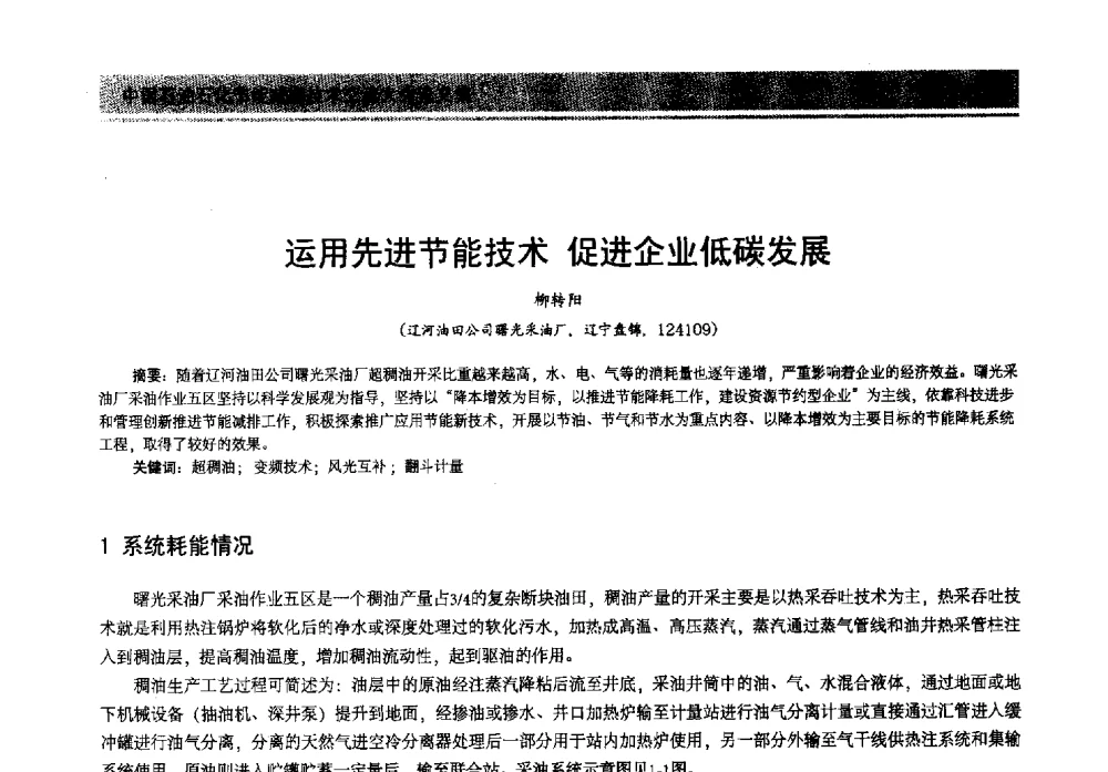 运用先进节能技术促进企业低碳发展 - 2013年中国石油石化节能减排技术交流大会