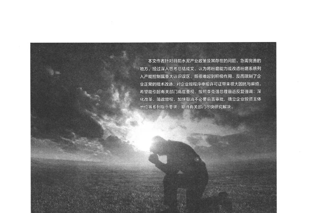 关于当前水泥产业政策的若干思考与建议 - 2014年湖南省硅酸盐学会年会