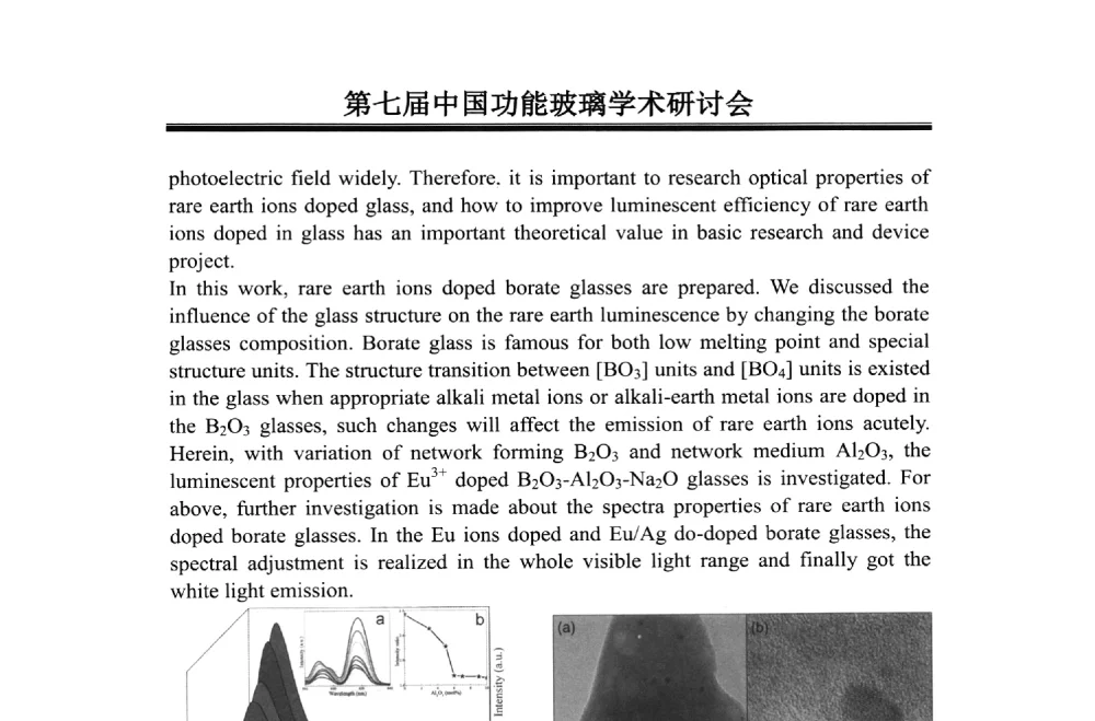 Enabling the reduction of Bi3+ to Bi2+ in an oxidizing condition by intentionally creating interstitial barium sites in bismuth doped barium phosphates - 第七届中国功能玻璃学术研讨会暨新型光电子材料国际论坛