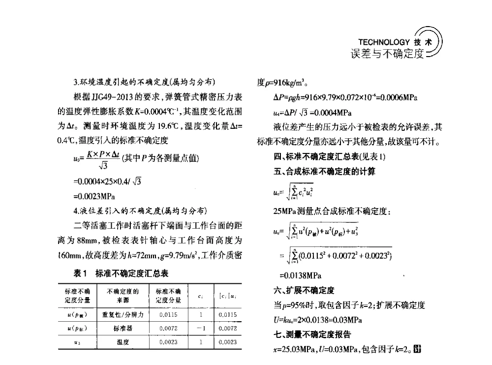 公斤组砝码测量结果的不确定度评定及CMC表示 - 2014年江苏省计量测试学会学术年会